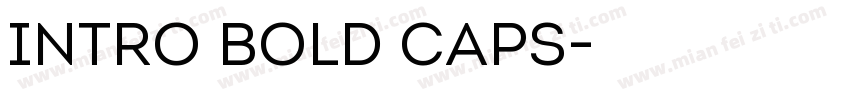 Intro Bold Caps字体转换